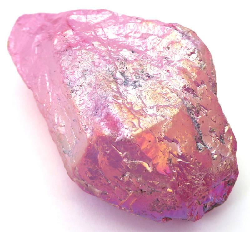 Unicorn Poop Rose Aura Quartz Point 02