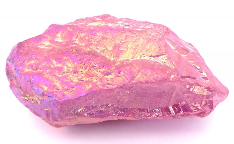 Unicorn Poop Rose Aura Quartz Point 02