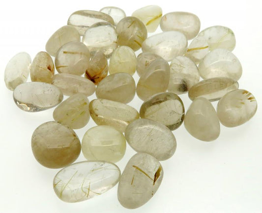 100gms Small Rutilated Quartz Tumblestones