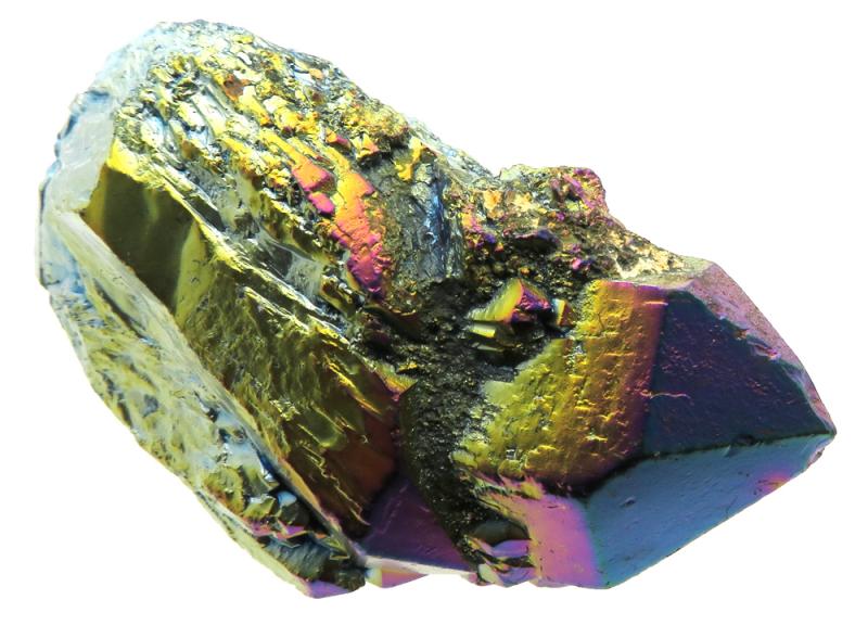 Elestial Titanium Aura Quartz Gemstone Point 01