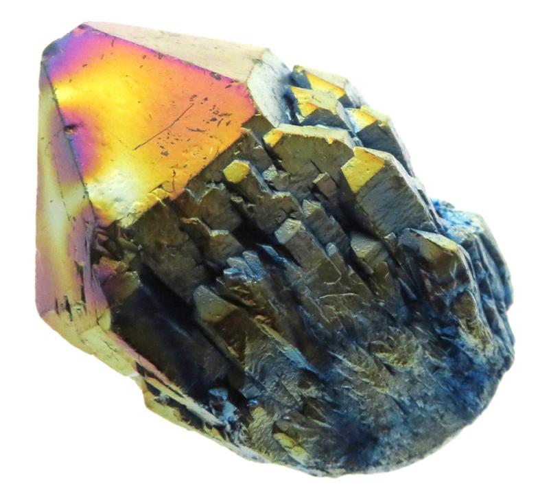 Elestial Titanium Aura Quartz Gemstone Point 06