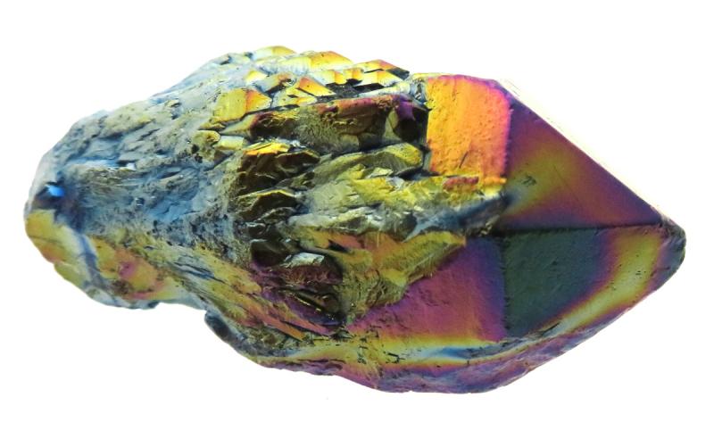 Elestial Titanium Aura Quartz Gemstone Point 14