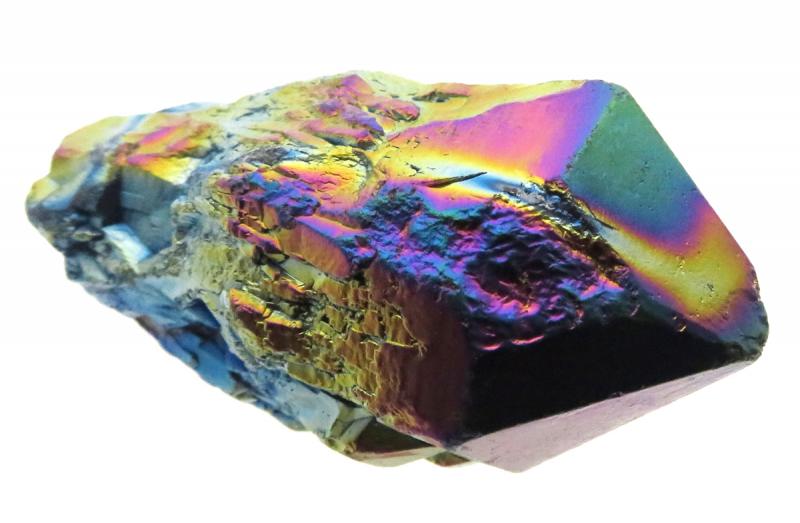 Elestial Titanium Aura Quartz Gemstone Point 14