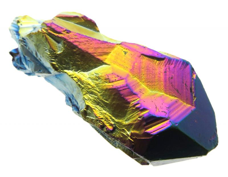 Elestial Titanium Aura Quartz Gemstone Point 16