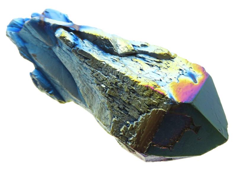 Elestial Titanium Aura Quartz Gemstone Point 16