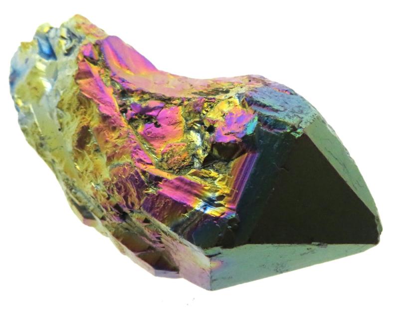 Elestial Titanium Aura Quartz Gemstone Point 20
