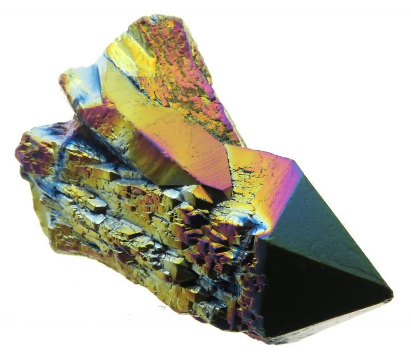Elestial Titanium Aura Quartz Gemstone Point 22