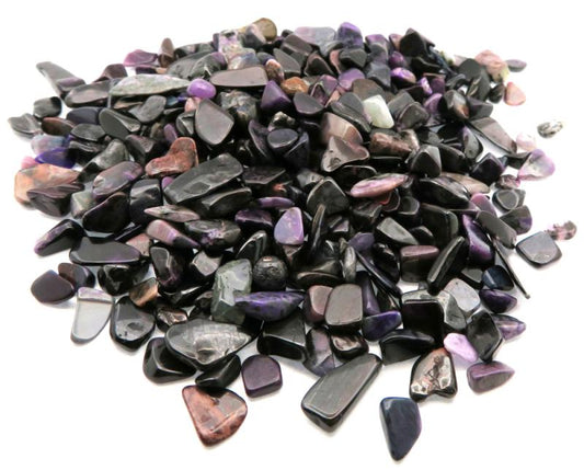 100gms Small  Sugilite Sand Tumbled Gemstone Chips