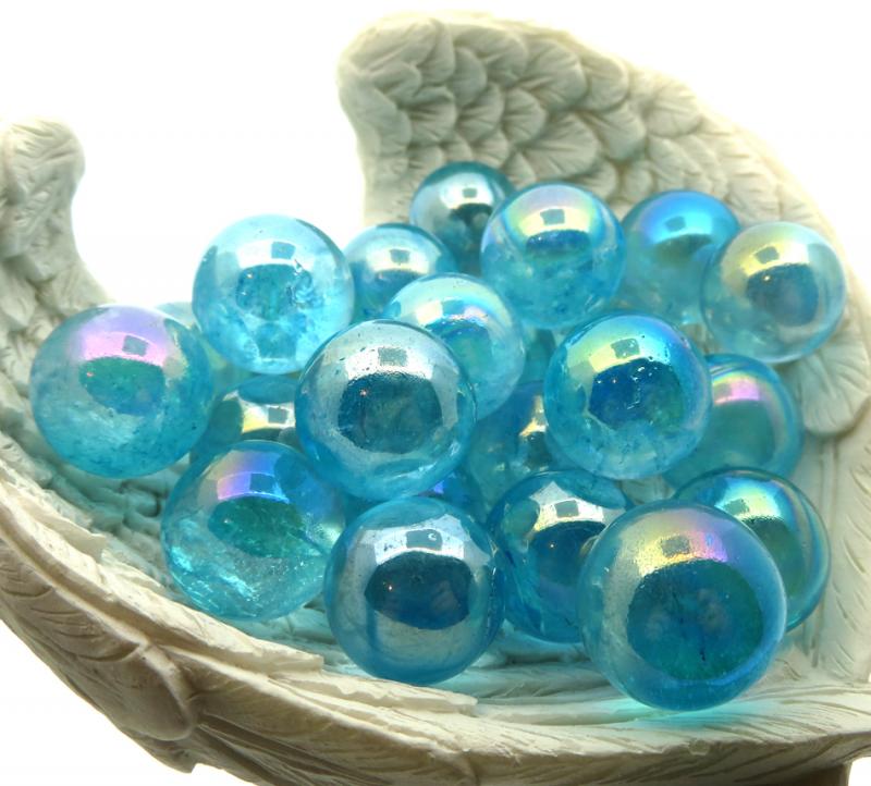 Aqua Aura Quartz Gemstone Sphere 16mm to 18mm