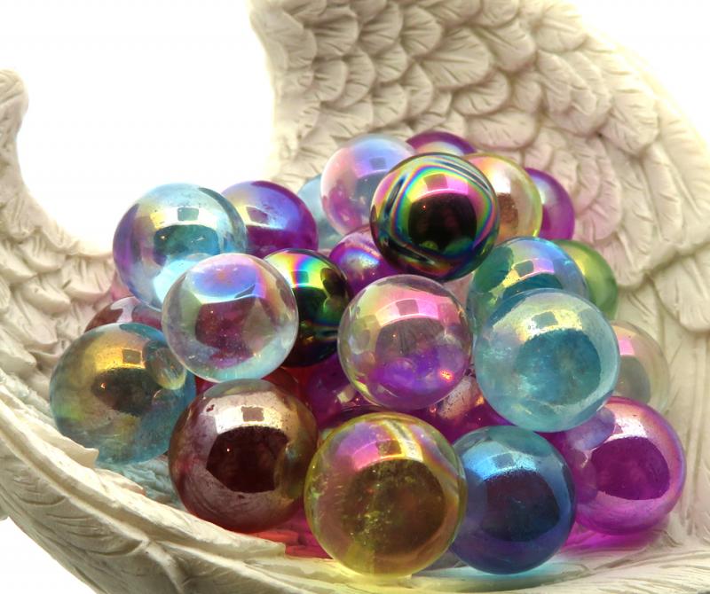 Small Lucky Dip Aura Quartz Gemstone Sphere