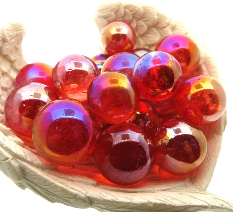Ruby Aura Quartz Gemstone Sphere 18mm to 20mm