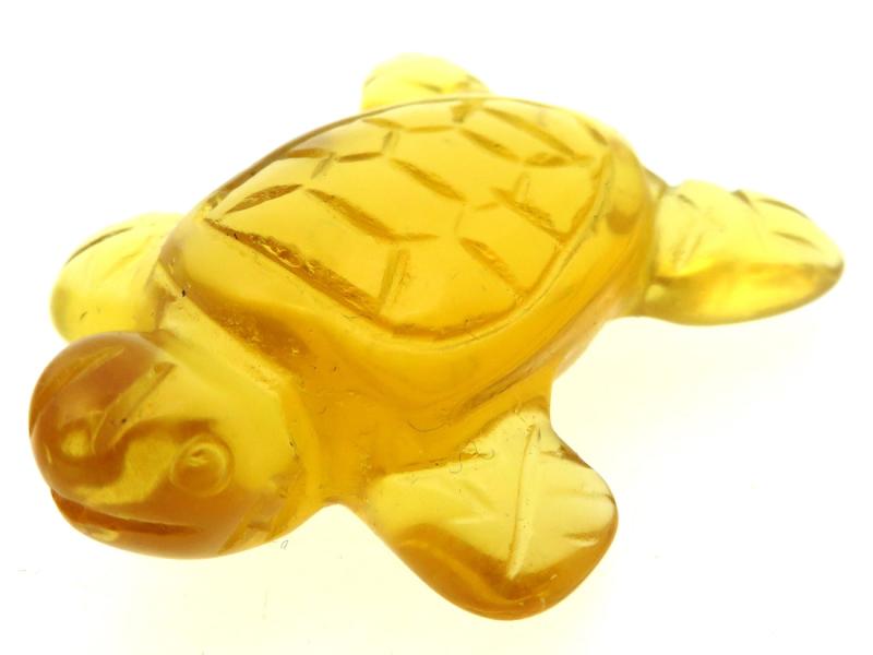 Small Glass Carved Turtle