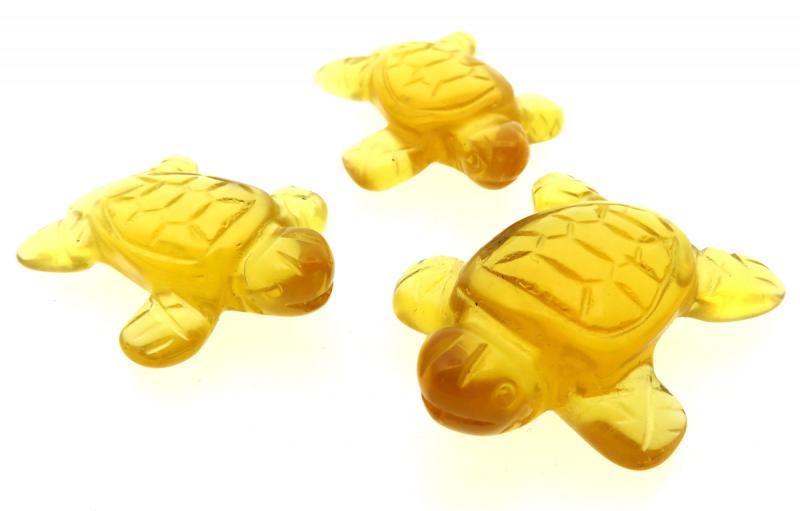 Small Glass Carved Turtle