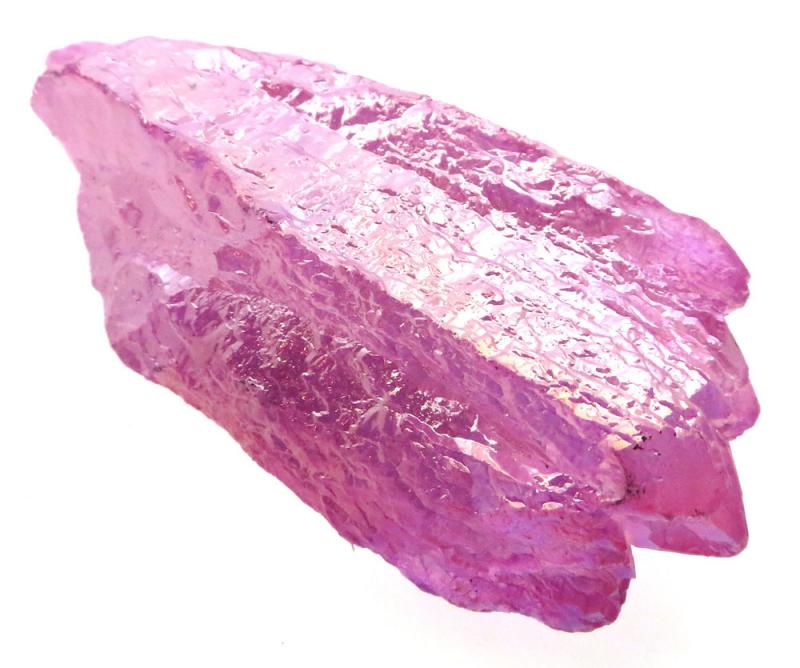 Unicorn Poop Rose Aura Quartz Point 11
