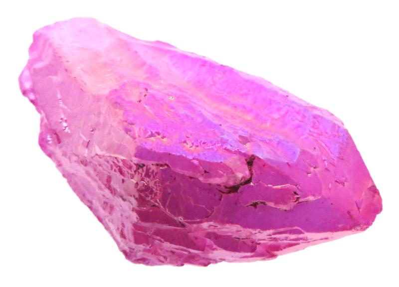 Unicorn Poop Rose Aura Quartz Point 10