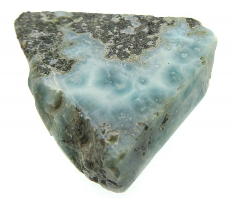 Larimar Gemstone Sliced Specimen 03