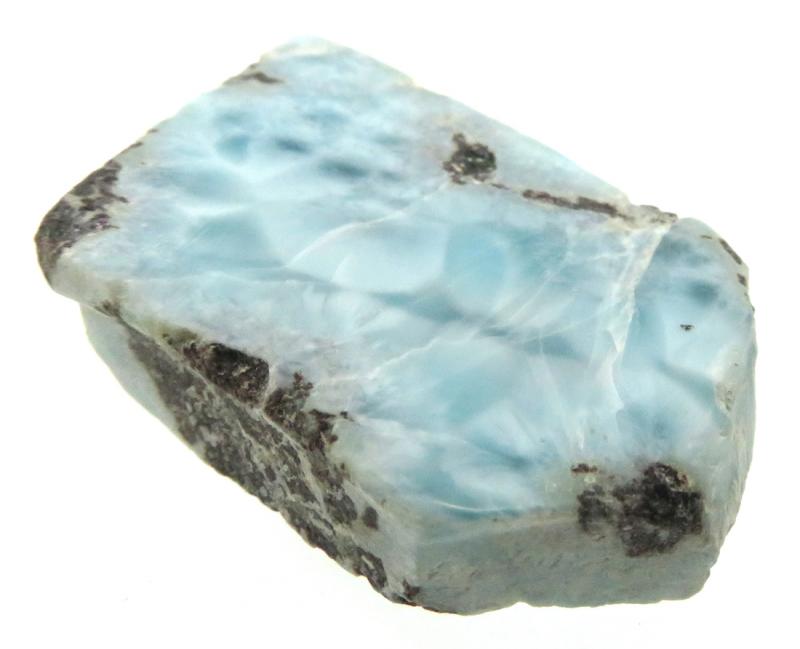 Larimar Gemstone Sliced Specimen 07