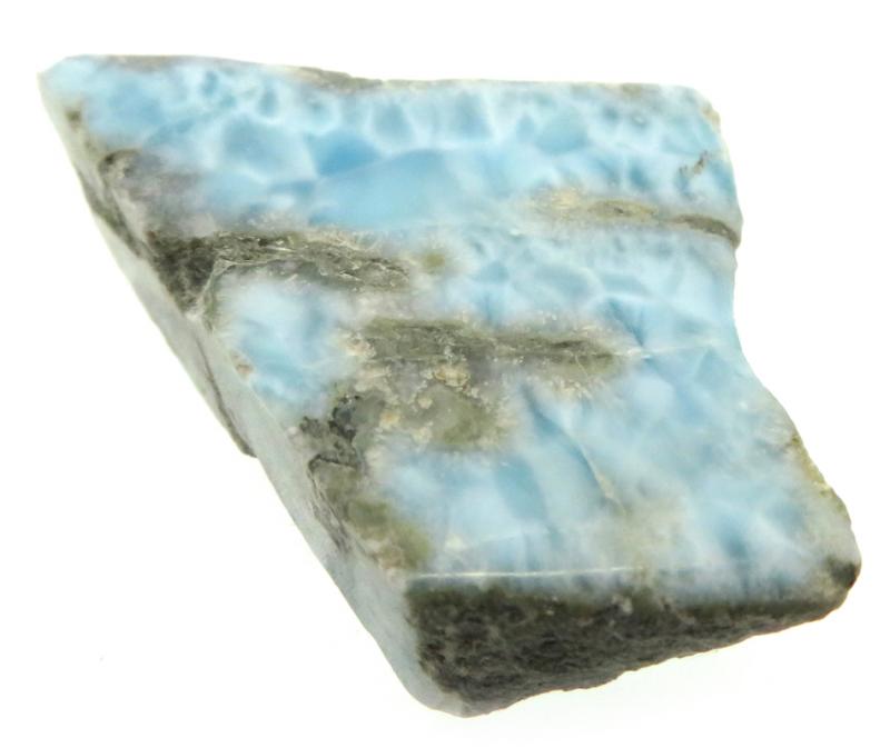 Larimar Gemstone Sliced Specimen 12