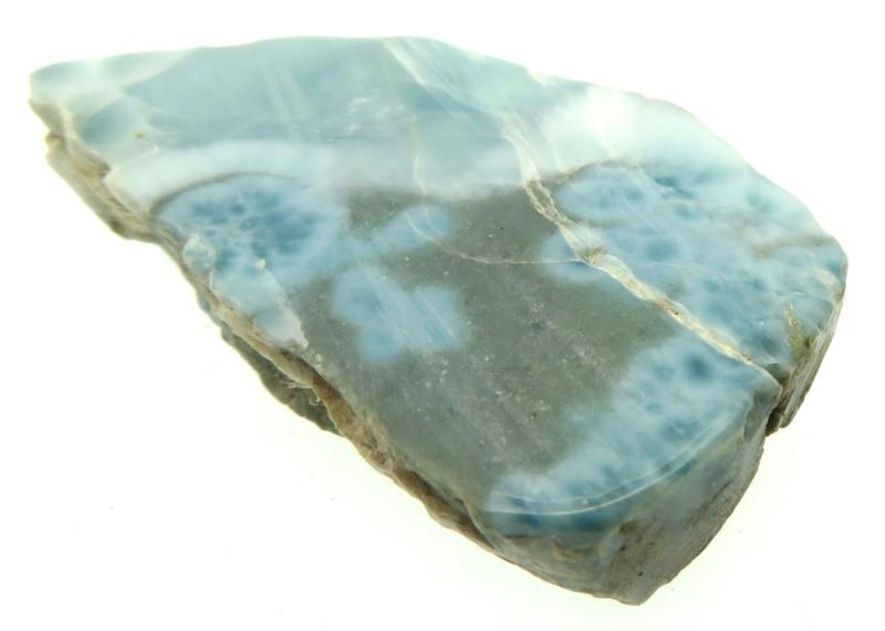Larimar Gemstone Sliced Specimen 13