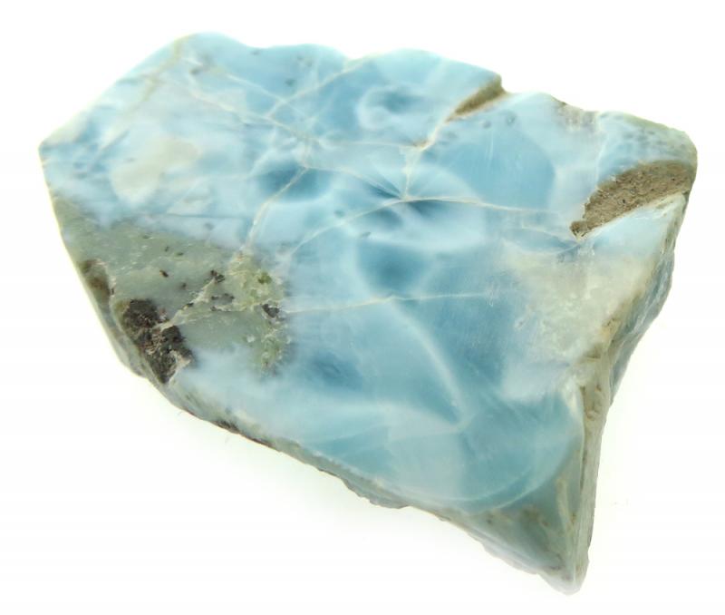 Larimar Gemstone Sliced Specimen 15
