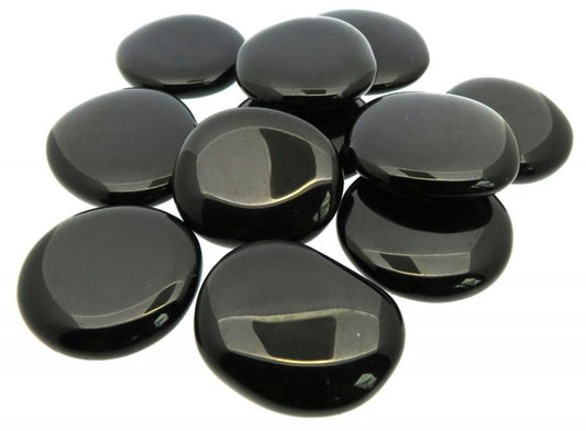 Black Obsidian Gemstone Palmstone