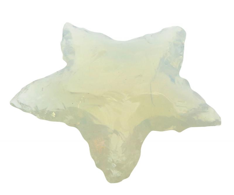 Hand Knapped Opalite Star