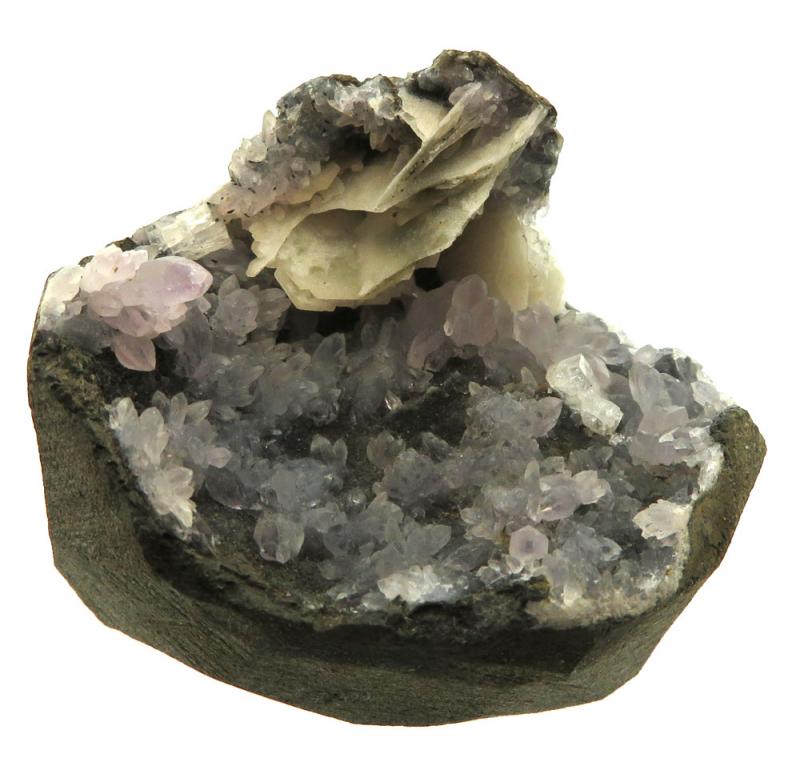 Amethyst and Calcite Specimen 01