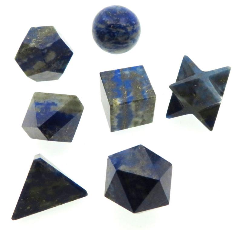 Lapis Lazuli Gemstone Sacred Geometric Set