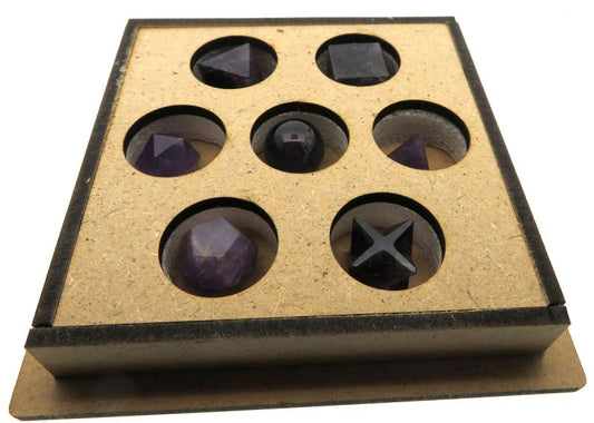Amethyst Gemstone Sacred Geometric Set