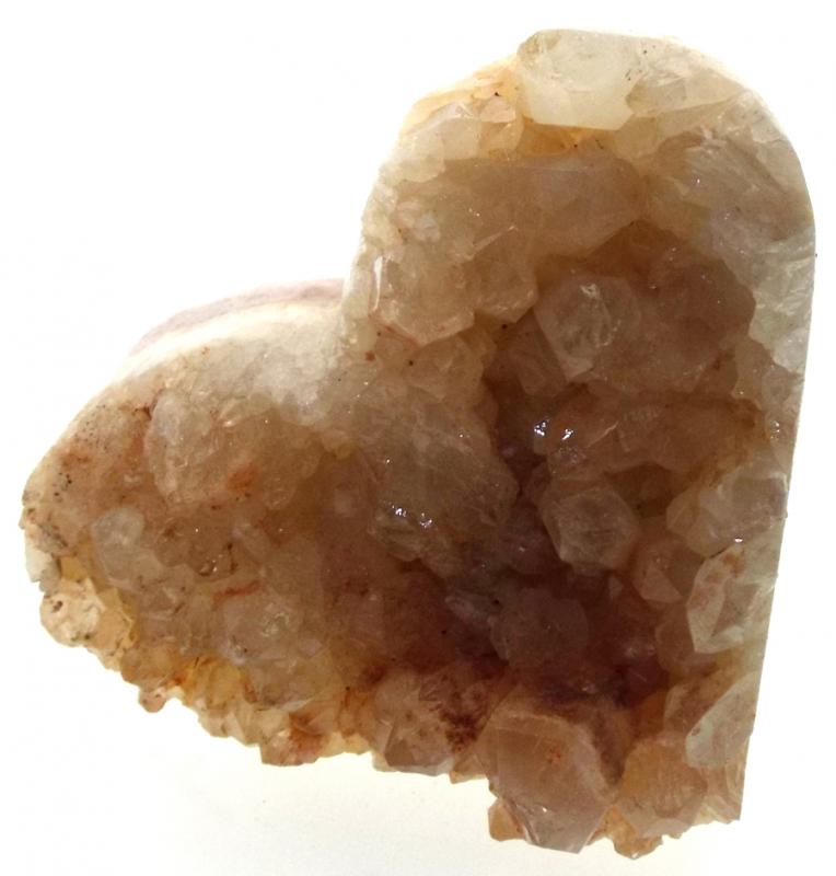 Natural Quartz Gemstone Cluster Heart Specimen 10