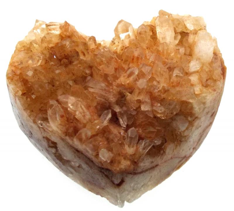 Natural Quartz Gemstone Cluster Heart Specimen 11
