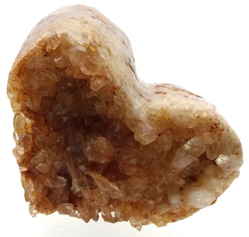 Natural Quartz Gemstone Cluster Heart Specimen 11