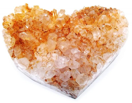 Natural Quartz Gemstone Cluster Heart Specimen 12