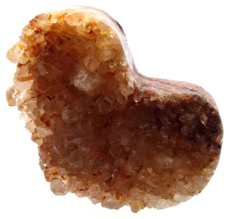 Natural Quartz Gemstone Cluster Heart Specimen 12