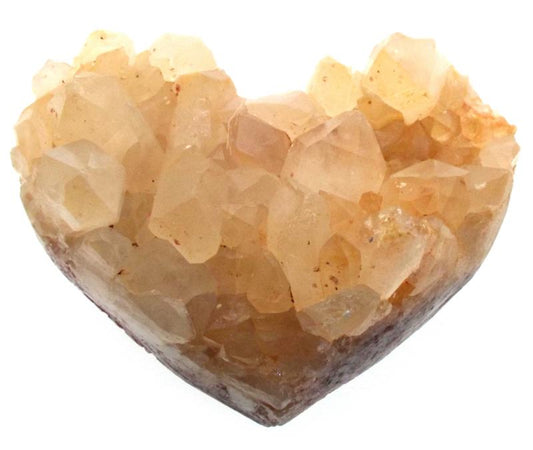 Natural Quartz Gemstone Cluster Heart Specimen 13