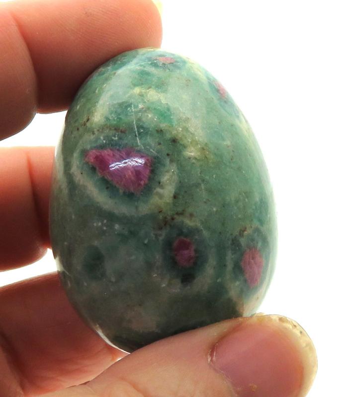 Ruby in Fuchsite Gemstone Carved Egg 05