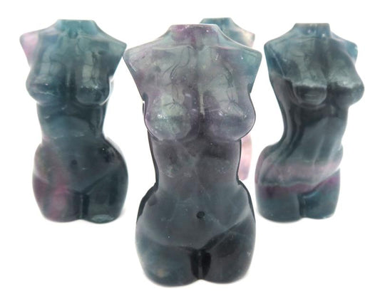Fluorite Gemstone Carved Goddess