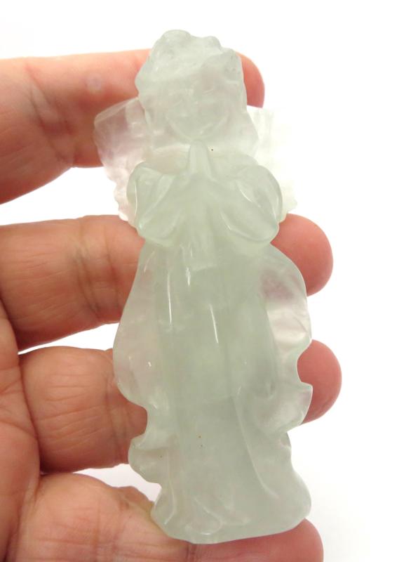 Fluorite Gemstone Carved Angel 02