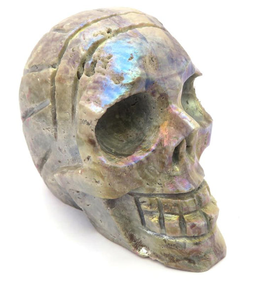 Druzy Agate Aura Skull 03