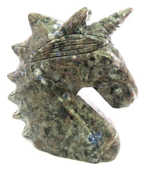 Yooperlite Firestone Carved Gemstone Unicorn