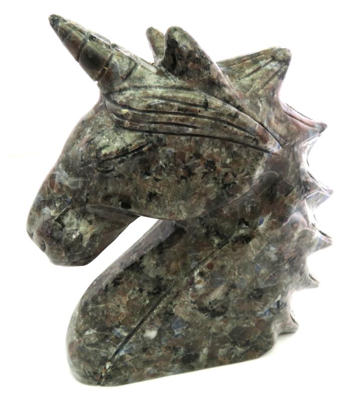 Yooperlite Firestone Carved Gemstone Unicorn