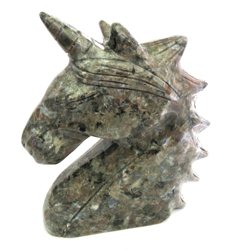Yooperlite Firestone Carved Gemstone Unicorn