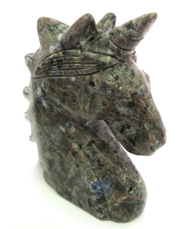 Yooperlite Firestone Carved Gemstone Unicorn