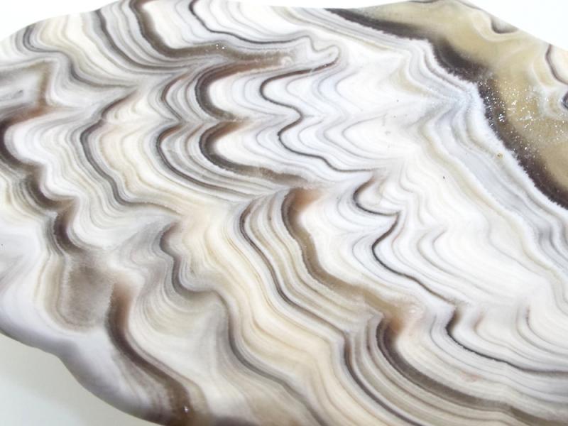 Mexican Onyx Scalloped Altar Dish 09