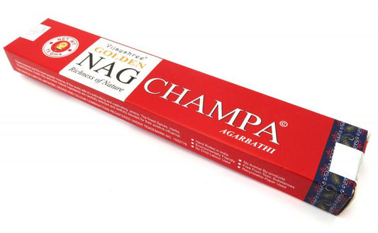 12x Satya Golden Nag Champa Incense Sticks