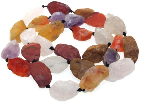 28 Inch Natural Gemstone Bead Necklace