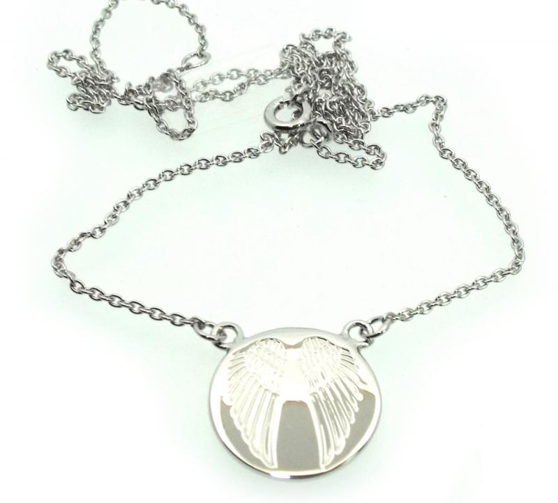 Sterling Silver Angel Wing Necklace