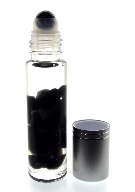 10ml Roll on Bottle Black Obsidian Gemstone Oil