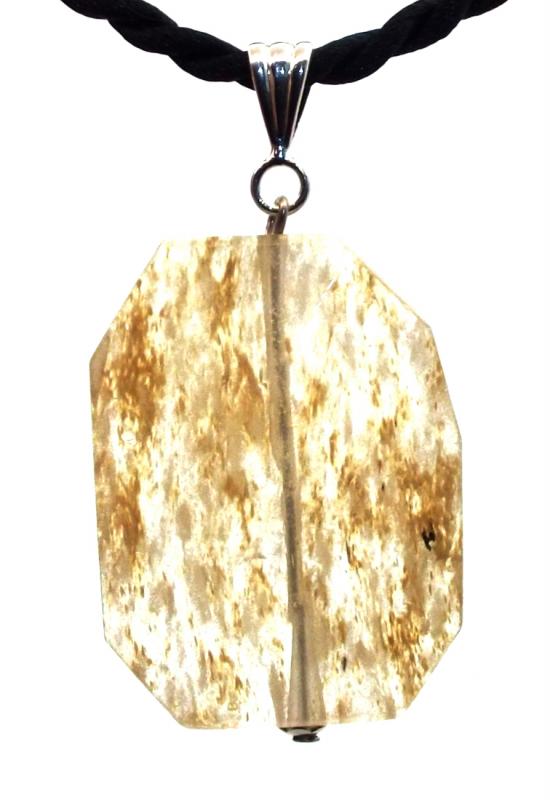 Angels Breath Andara Crystal Large Faceted Pendant