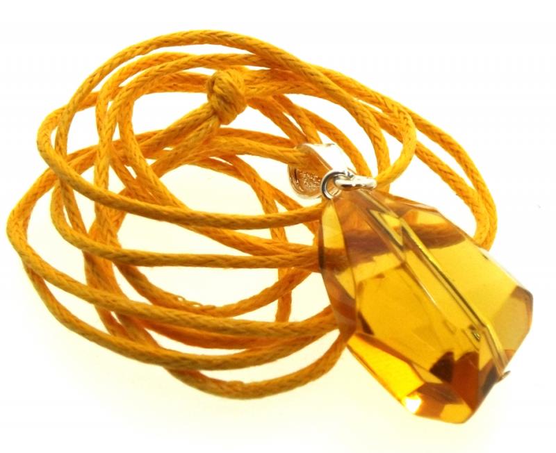 Random Faceted Sunset Andara Crystal Pendant